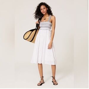 Cute Pinko black and white striped midi dress great condition